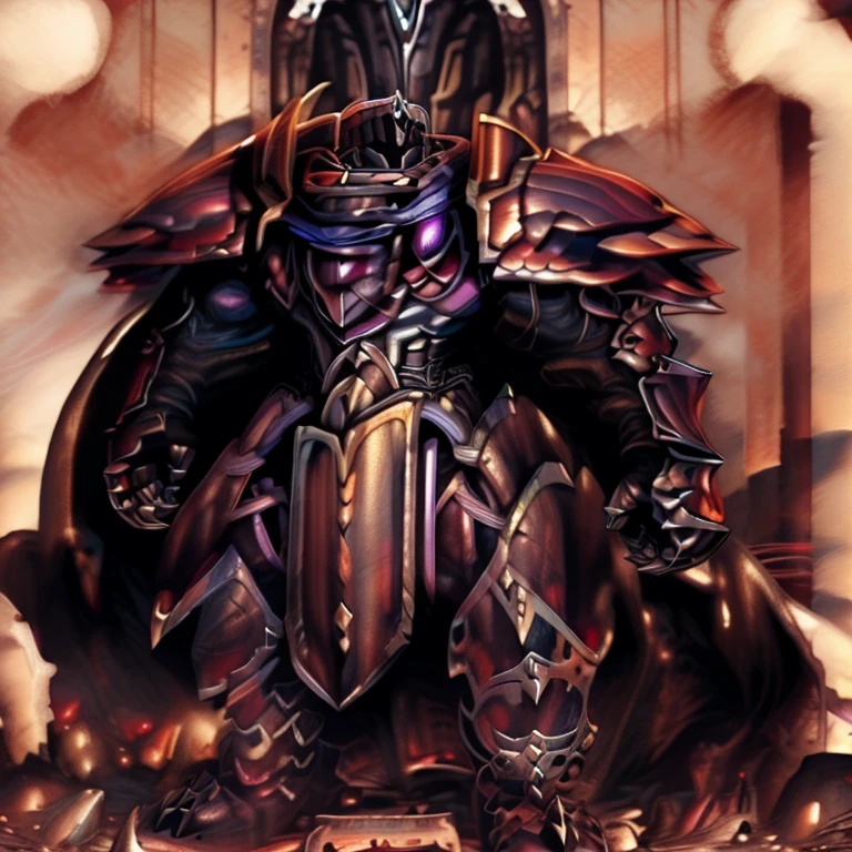 (masterpiece, best quality, detailed:1.2)  detailed full body, a knight's mechanical armor, glowing wide and heavy armor, wears full body armor. massive muscles, huge pecs, chiseled abs, huge pectorals, exaggeratedly huge muscles. wearing a cloak. unusually developed muscular body big muscle, pecs, triceps, traps, waist narrow, unusually developed muscular body, Dark knight, BlackKnight_fe, The claws are sharp, Sharp teeth, He wears a black cloak on his back. giant