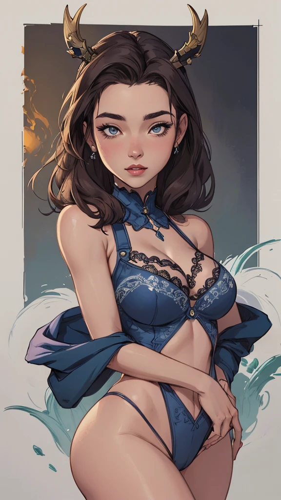 Female style character beautiful breasts symmetrical medium breasts Fiona with war marks Cartoon image of a woman .Ilustra??o estilo desenho animado, estilo de arte dos desenhos animados, estilo de arte dos desenhos animados, Estilo de illustration digital, estilo atompunk design de personagens altamente detalhado, arte digital detalhada coragem, Forest fan art, Design de personagens de retrato, Linda illustration digital, retrato de alta qualidade, Arte em quadrinhos, mulher jovem cabelo com transas lindas . Eyelined eyes Medium large bust and wonderful sexy clothes. imagem expressão do desejo sexual da cintura à cabeça illustration Rainha Anne de Arendelle estilo atompunk estilo Fallout 4 pose revista playboy um close de uma mulher sentada com um dragão desenho animado de uma mulher .illustration