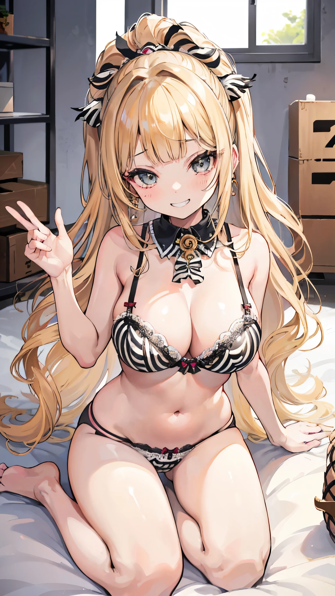 masterpiece, super fine illustration, best quality, light particles, ultra-detailed, 8K wallpaper, (bright colors:1.2), (adult woman), erotic body, (big breasts), ((blonde long hair)), twintail, two side up hair, scrunchie, disheveled hair, shiny hair, (beautiful green eyes, shiny eyes,), (Big eyes), (dark tan skin:1.3), shiny skin, oily skin, Cross-eyed, (heart), (blush), (leopard pattern bikini, nipple), ((bottomless)), (vaginal penis), (man),(missionary position:1.2), hetero, (intense sex:1.6), (cum out), (ass pov), outdoor, beach, sea, sunlight, nsfw,((Ahegao))、((Heart Pupil))、((Trembling with sexual climax))、((Sticking out tongue))、Opening his mouth wide、Drooling、Sweat