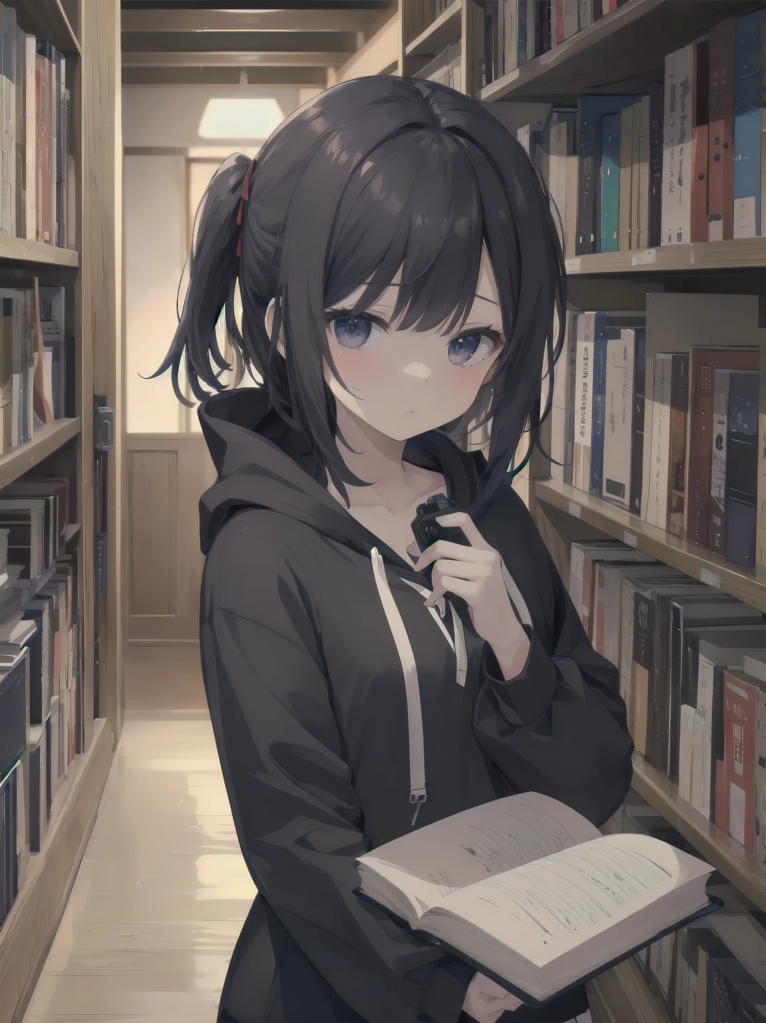 Night Library。As if to break the silence、The beautiful girl Saori was buried under a huge pile of documents.。Pulling old books off the shelves、In the dim light of the flashlight, I followed each letter.。Sudden、I felt a presence creeping up behind me.、振り返るand、A man wearing a black hoodie stood there in silence.。「ここに来るandは思わなかったよ。」and、The man said in a cold voice。But、紗織は怯むこandなく微笑み、「あなたが答えを知っているand思ったの。」and返す。She closed the book in her hand.、He took out the small camera he had hidden in his chest.、「かわいい顔してやるこandが大胆ね。but、Let's settle this now。」and挑戦的に言った。