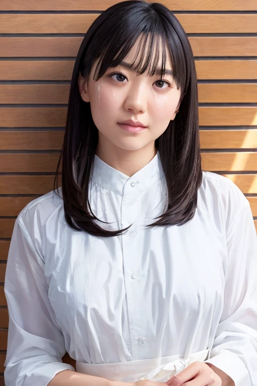 ((Browsing Caution)),(RAW Photos, highest quality), (Realistic, Photo Realistic: 1.3), highest quality, Very detailed, masterpiece, Very detailed, shape, One Japanese woman, Mana Ashida,upper_body, Dynamic Angle, Very detailed CG 統合 8k 壁紙, ink, wonderful, Movie upper_body, Dynamic Angle, World Mastery Theatre, Messy_length_hair, highest quality, Very detailed CG 統合 8k 壁紙, ink, wonderful, In the basement,Bondage Fashion,Cinema Lighting, lens_Flare, Detailed face,((Expose large breasts)),(((Large areola))), (((Sweat dripping))),(意shape的な表現: 1. 5),Sony Mastershot, Mana Ashida, Latex Top,((Some of her clothes were torn........、The chest is exposed)),brown hair and bangs, High-resolution screenshots, Normal hand, Vibrant colors, nice studio lighting, VHS Screenshots, Beautiful Face,((Browsing Caution))