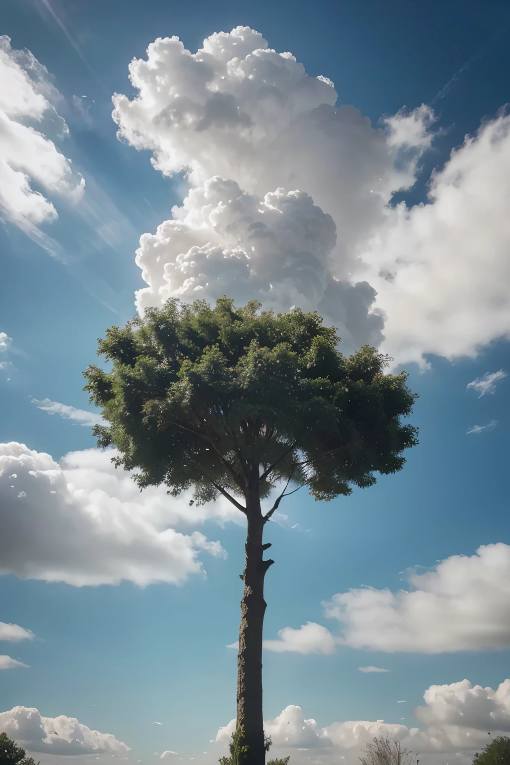 1*Once upon a time there was a cloud that was crossing the sky.
☁️
2*and that cloud found a little tree there that was drying.
🥀
3*Suddenly it started to rain on him.
🌧️🌧️ =∆
4*Then the little tree revived.
🌳
*5 Y la nube continuó con recordó por el mundo feliz por ah ver ayudado al arbolito
☁️=>