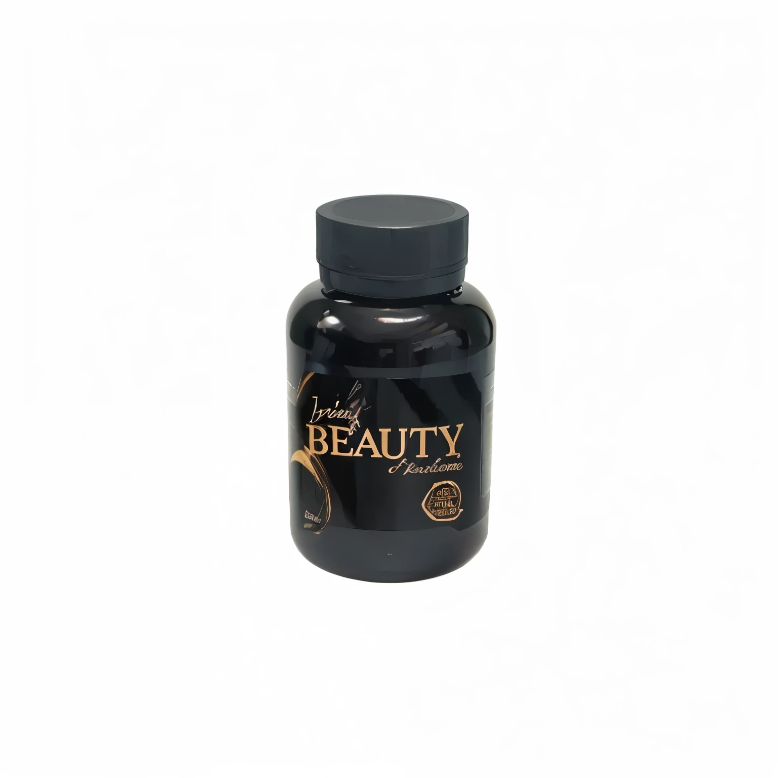 the name of the product is inhibit beauty premium, It's a weight loss/inibidor de apetite. It's a black plastic pot with a gold lid.