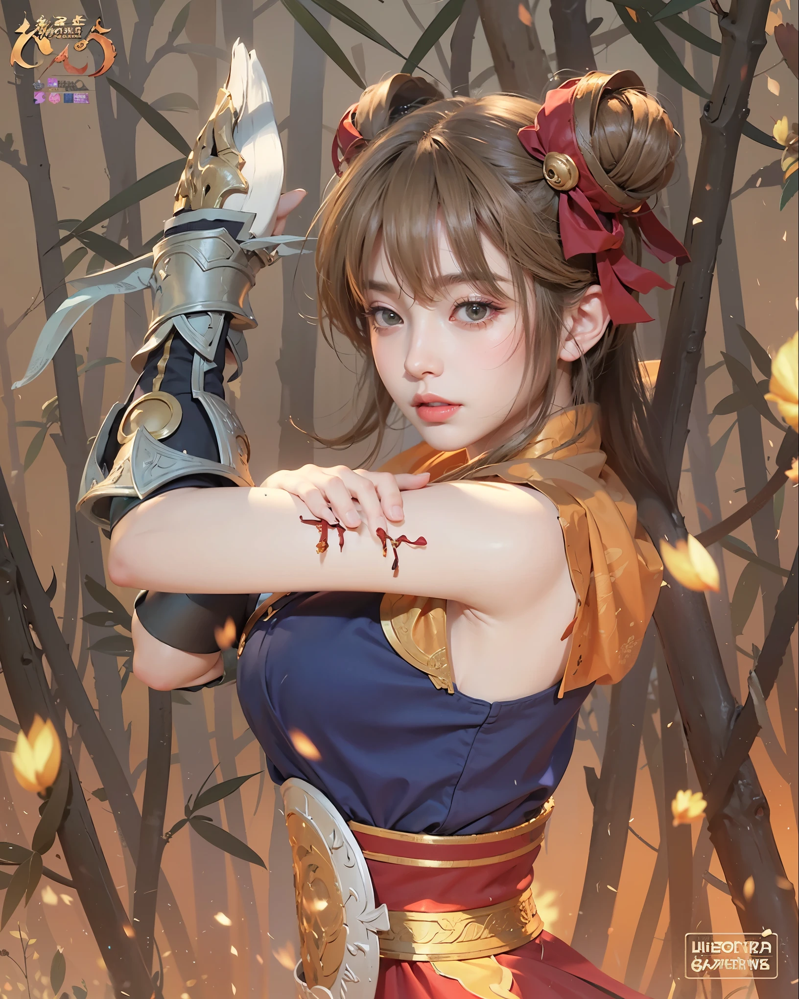 a close up of a 4 girls ,blonde hair , big , shadowbringers cinematic, 4 k detail fantasy, a beautiful fantasy empress, game cg, xianxia fantasy, xianxia hero, 2. 5 d cgi anime fantasy artwork, cinematic goddess close shot, ruan jia and artgerm, wow 4 k detail fantasy, hyperdetailed fantasy character
