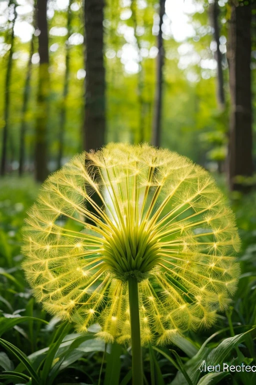 Try just one dandelion spore。