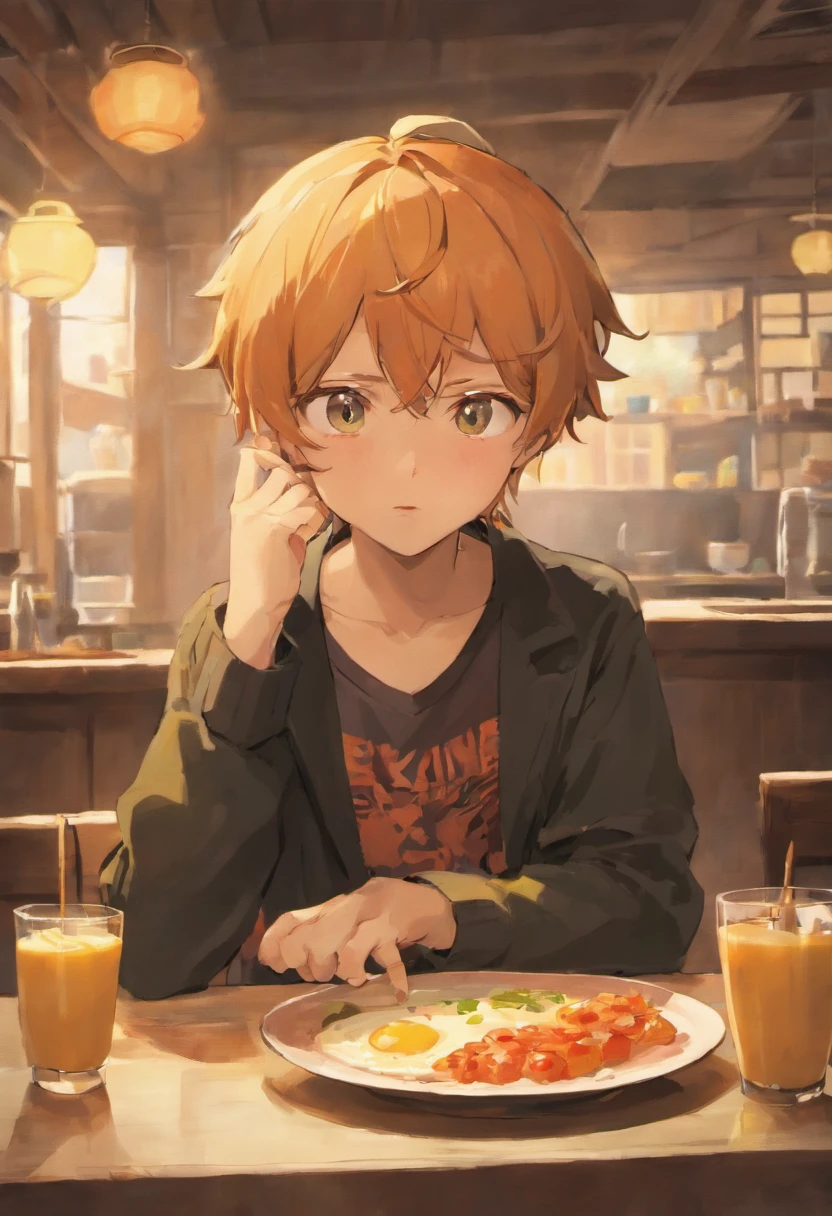 Felipe talking to his parents during breakfast, with expressions of concern and support.
