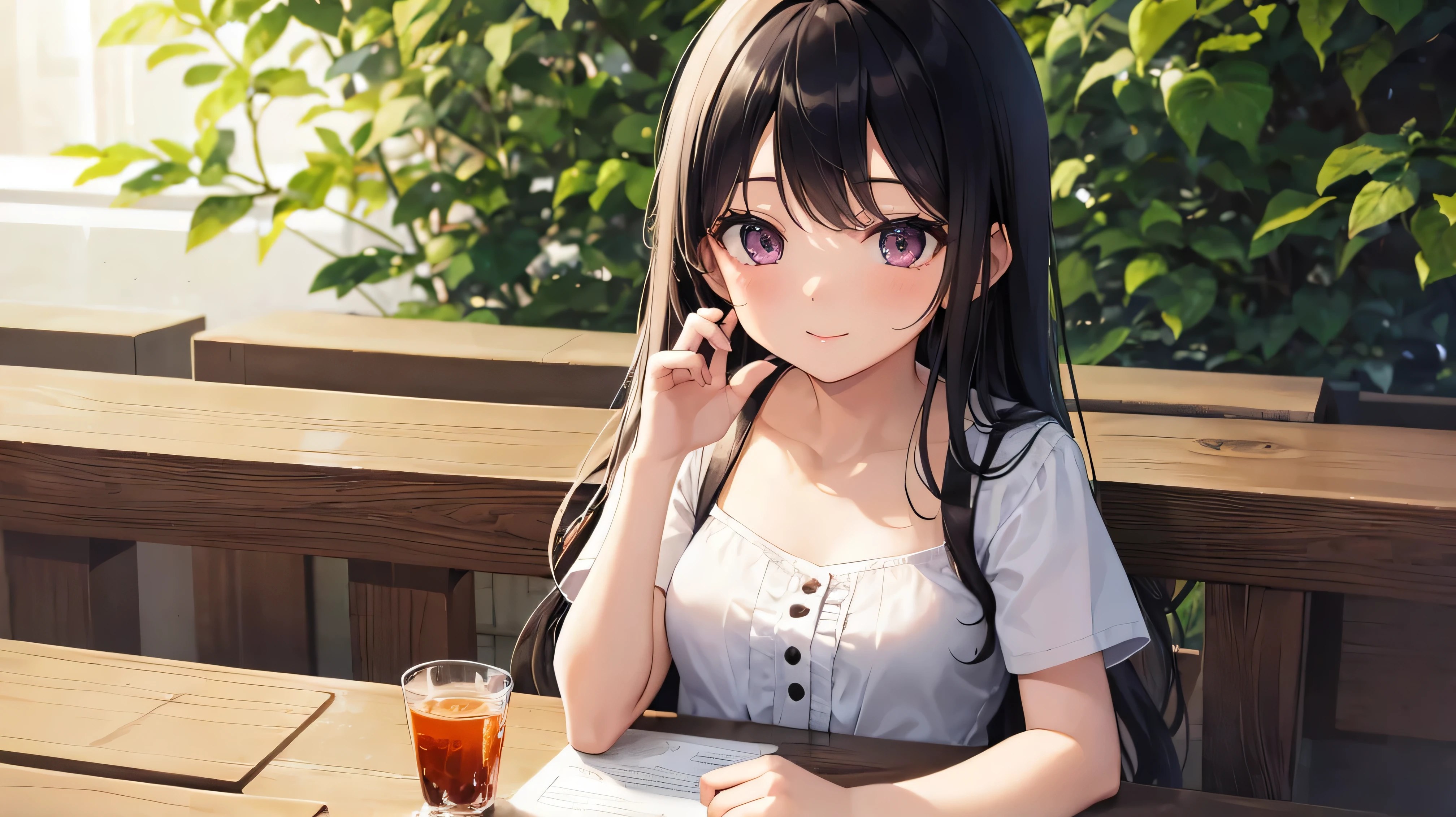 Very cute girl、10 years old、