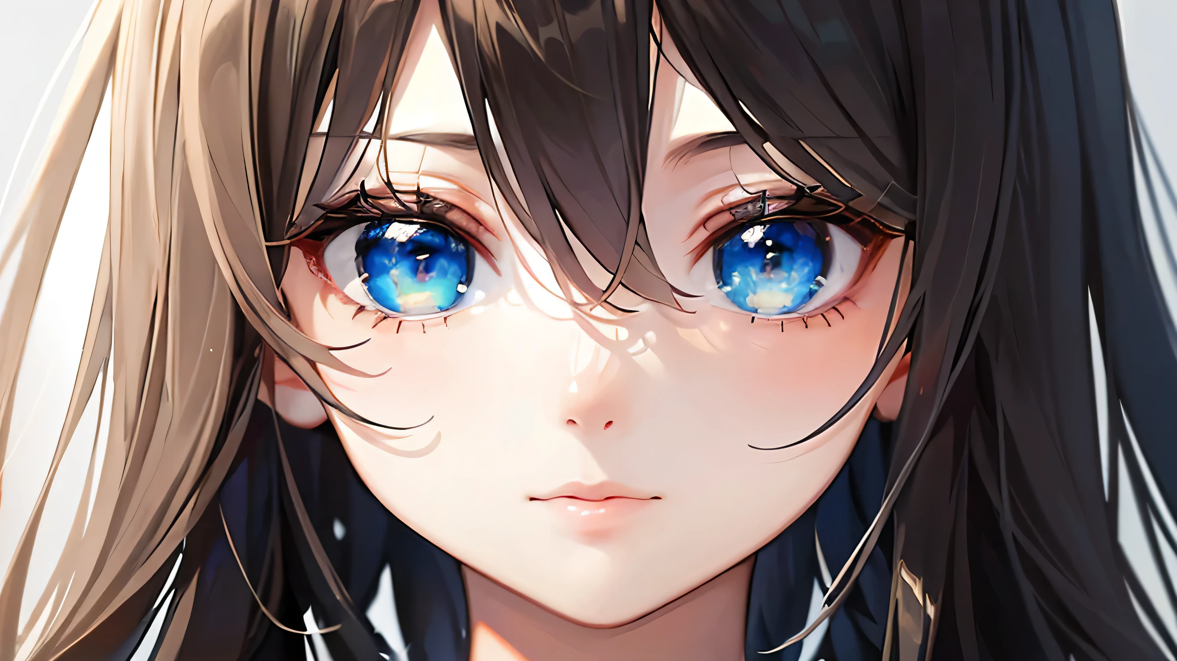 beautiful, masterpiece, highest quality, ((Cute eyes), (Delicate face)), Hello, animation, One girl, same,, Portrait Photography, Observe the audience, Intricate details,, ((Strong contrast between light and dark)),, (Five fingers, Beautiful handprint, 1.5)),