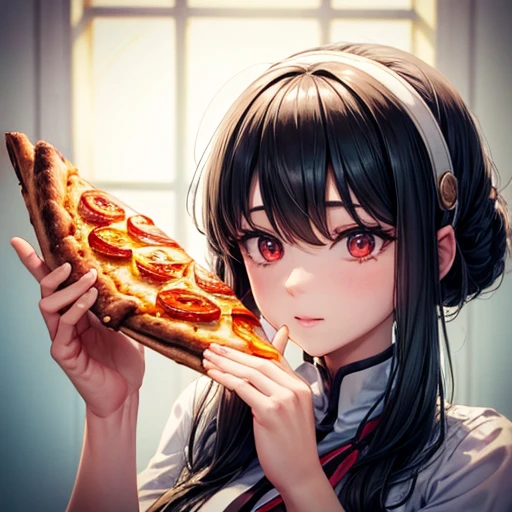 Holding (A slice of pizza)1.5