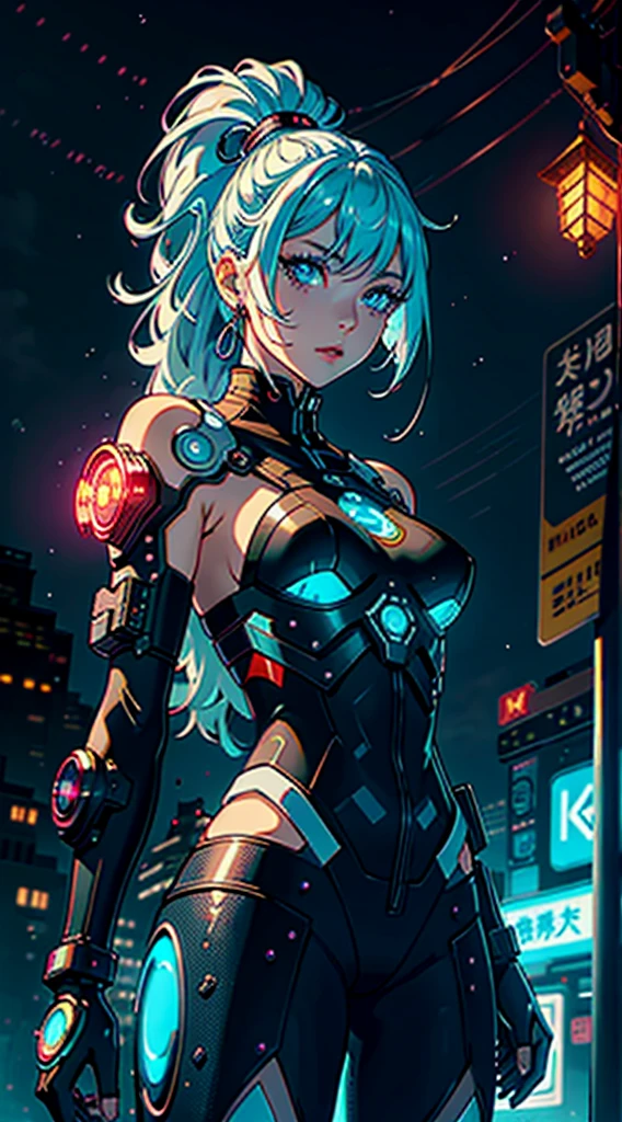 1girl, solo, girl, futuristic outfit, neon samurai, very beautiful cyberpunk samurai, cyberpunk samurai, ghost blade style, cyberpunk victo ngai style, cyberpunk neon style, cyberpunc, cyberpunk neon, technomancer, video game character, synthwave image, cyberpunk, concept art neon glow, moon, lantern, night, solo, outdoor, sky, full moon, rain, mountain, cloud, paper lantern, night sky, fringe, tree, reflection, cloudy sky, {{(masterpiece),(extremely detailed CG unity 8k wallpaper),best quality,solo,cinematic lighting,detailed background,beautiful detailed eyes,bright pupils,(an extremely delicate and beautiful),(beautiful and detailed eye description),ultra-detailed,masterpiece,}}, detailed eyes, beautiful eyes, realistic eyes, beautiful eyes, perfect eyes