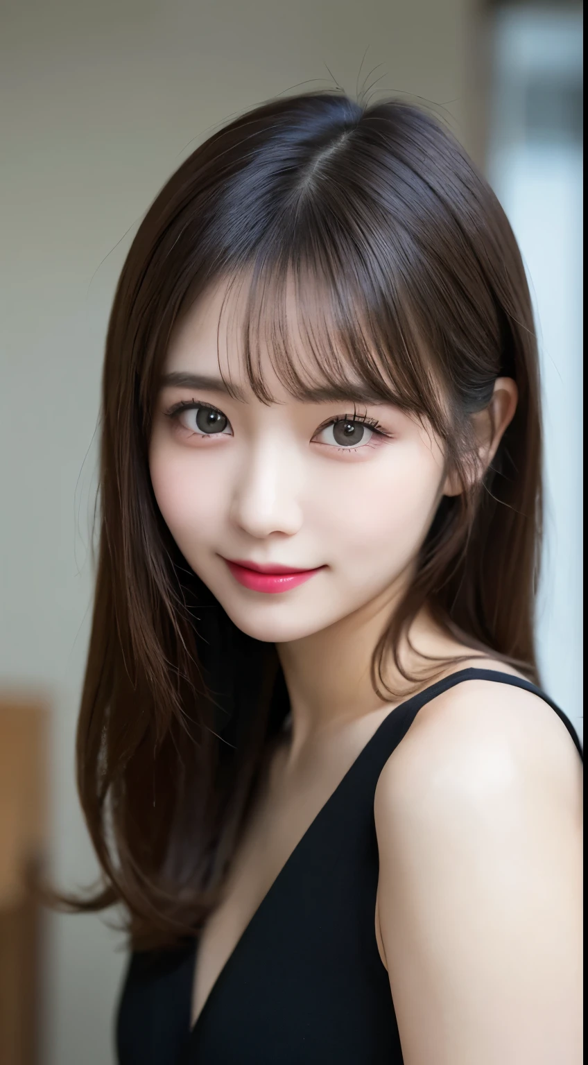 Tabletop, highest quality, shape, Very detailed, finely, High resolution, 8k wallpaper, 完璧なダイナミックな構shape, Beautiful and exquisite,ランダムなcute髪,,Natural color lip, Bold sexy pose,smile、20-year-old girl、cute、Looking into the camera,Always blur the background,Perfect and beautiful face,Slim face and figure,Big eyes、Putting on gal makeup,Small face,Shooting from below、Blurred Background,Elegant feminine face、smile、Actual Photos、Change pose randomly、Randomly change the shooting angle and position、Lie