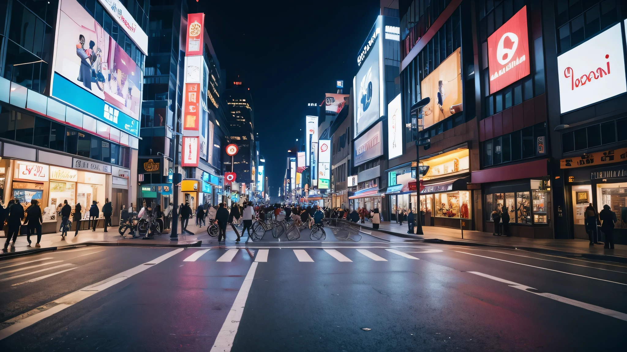 busy city street
