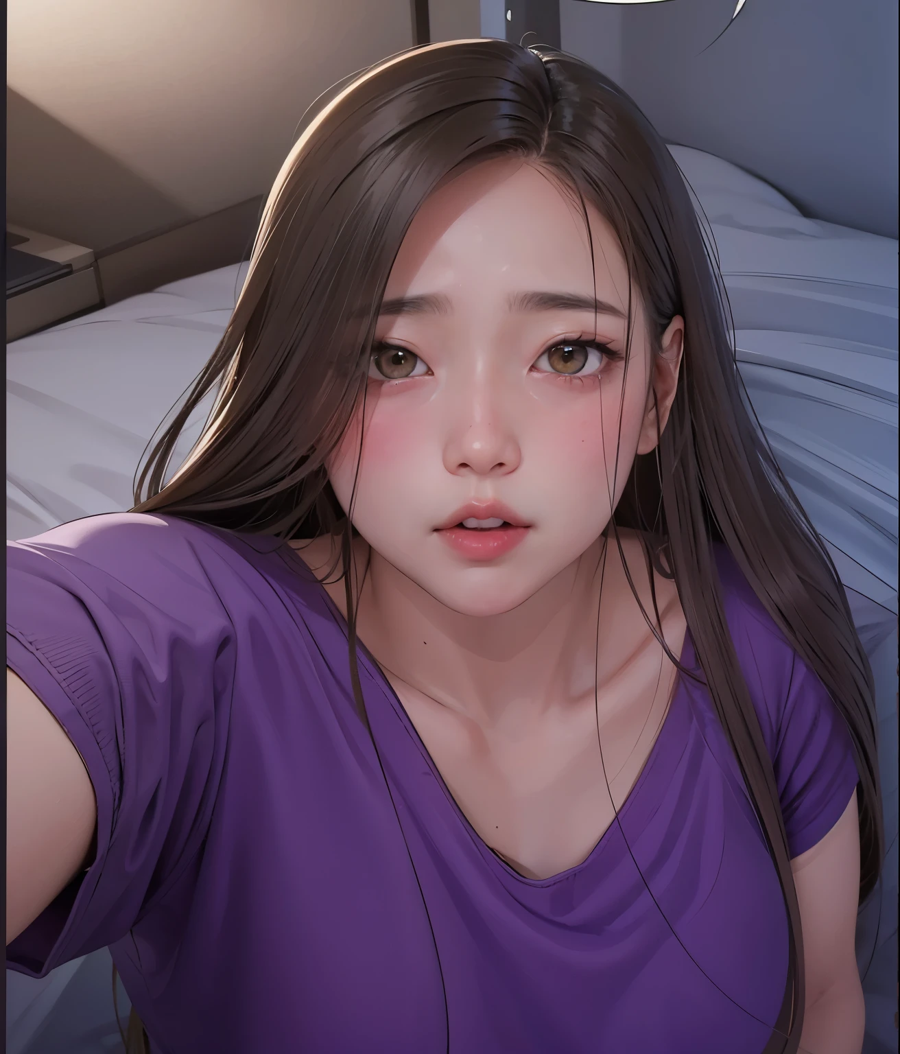 8K、RAW、lovey-dovey, Blush, Flat face