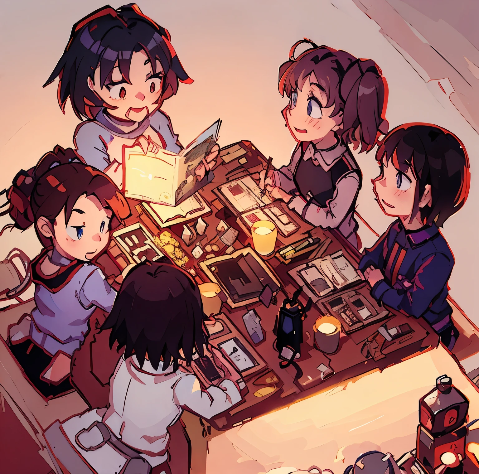 anime, table rpg, best quality, 4k