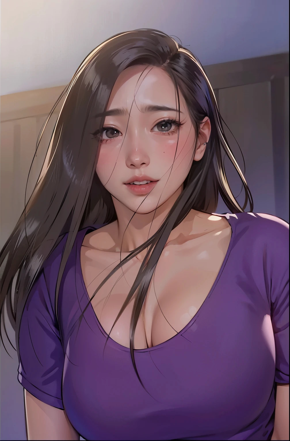 8K、RAW、lovey-dovey,  Blush, Flat face