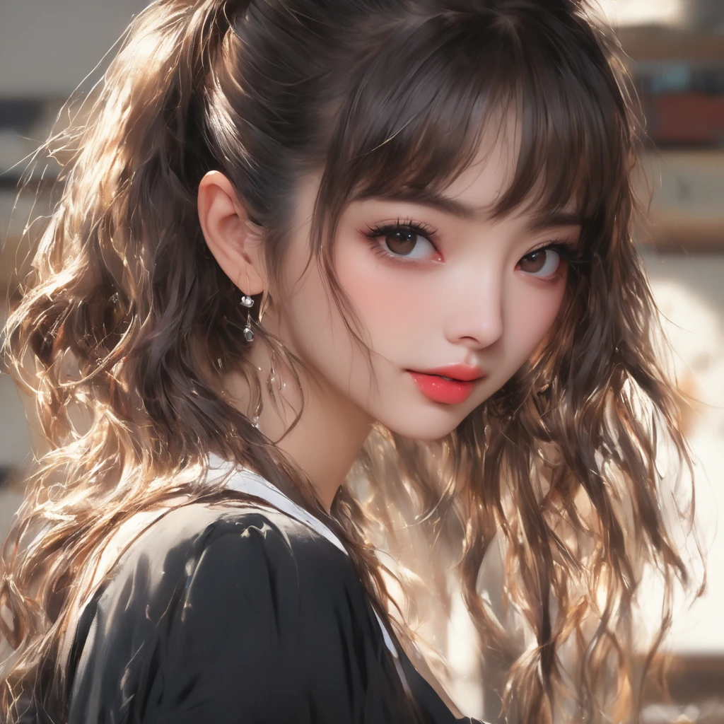 (a stunning pretty asian substitute teacher, 20 years old, ample bust, full butt, dressed in alluring skimpy club (almost unclad) fashion, fishnets, hung over, embarrassed), trying to teach math class, a packed classroom, students are heckling her, detailed face, beautiful detailed eyes, beautiful detailed lips, extremely detailed eyes and face, long eyelashes, realistic, photorealistic, ultra-detailed, 8k, high quality, masterpiece, oil painting, chiaroscuro lighting, dramatic colors, cinematic