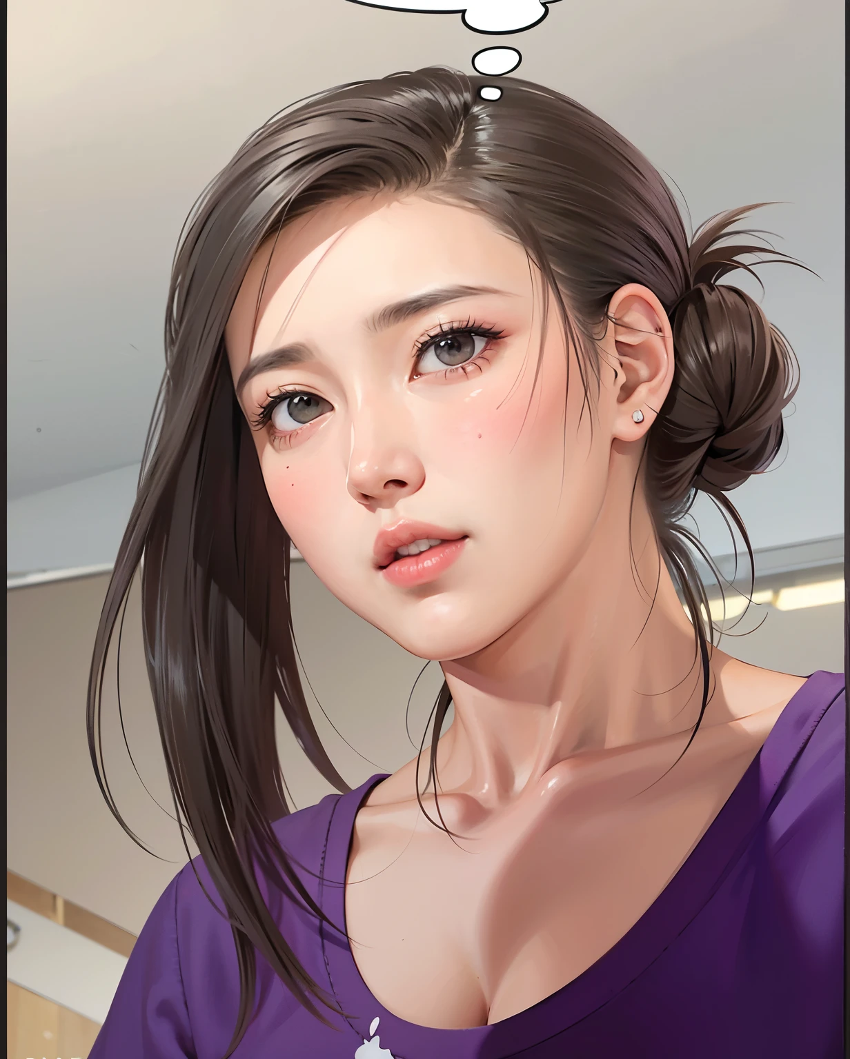 8K、RAW、lovey-dovey, Blush, Flat face