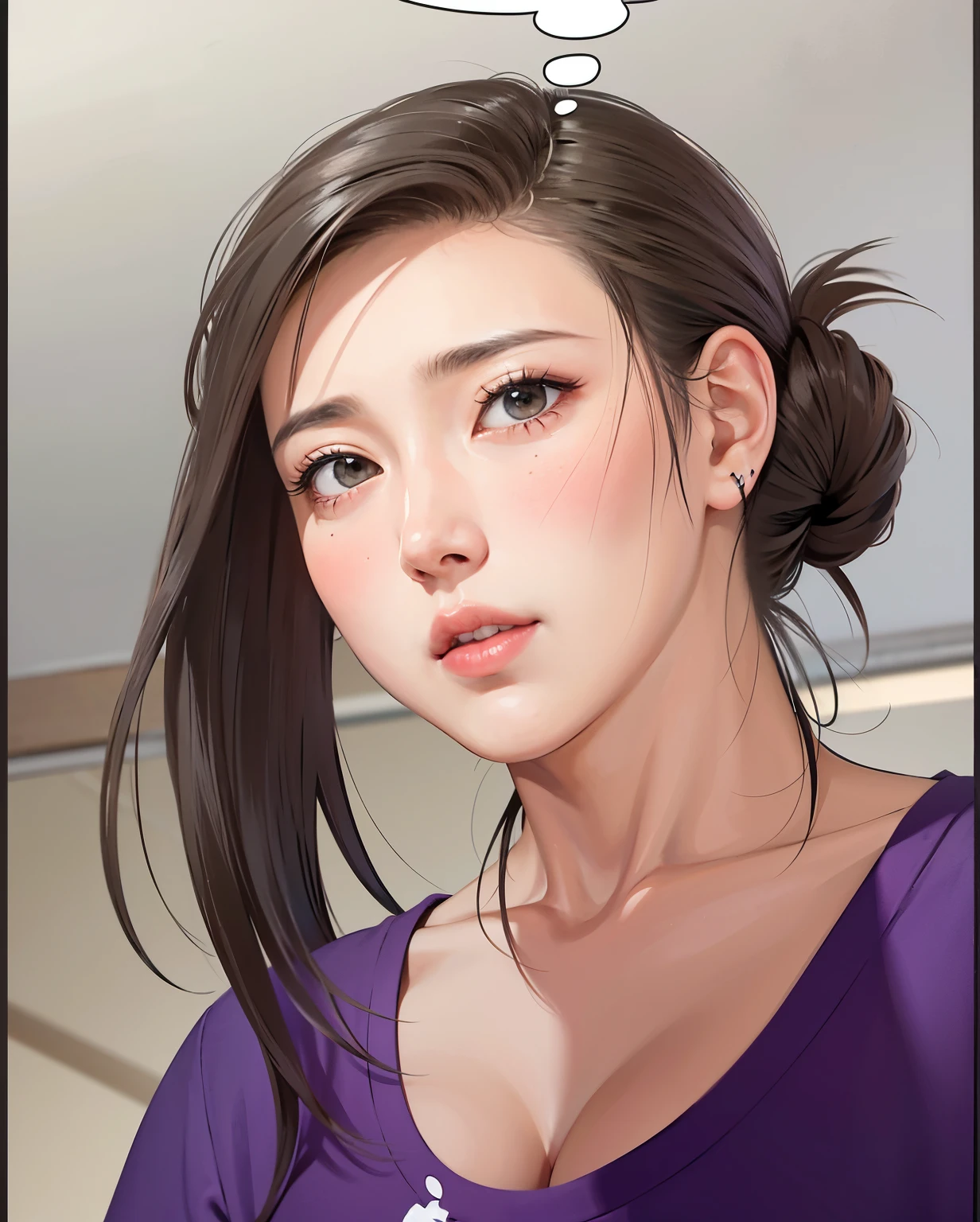 8K、RAW、lovey-dovey, Blush, Flat face