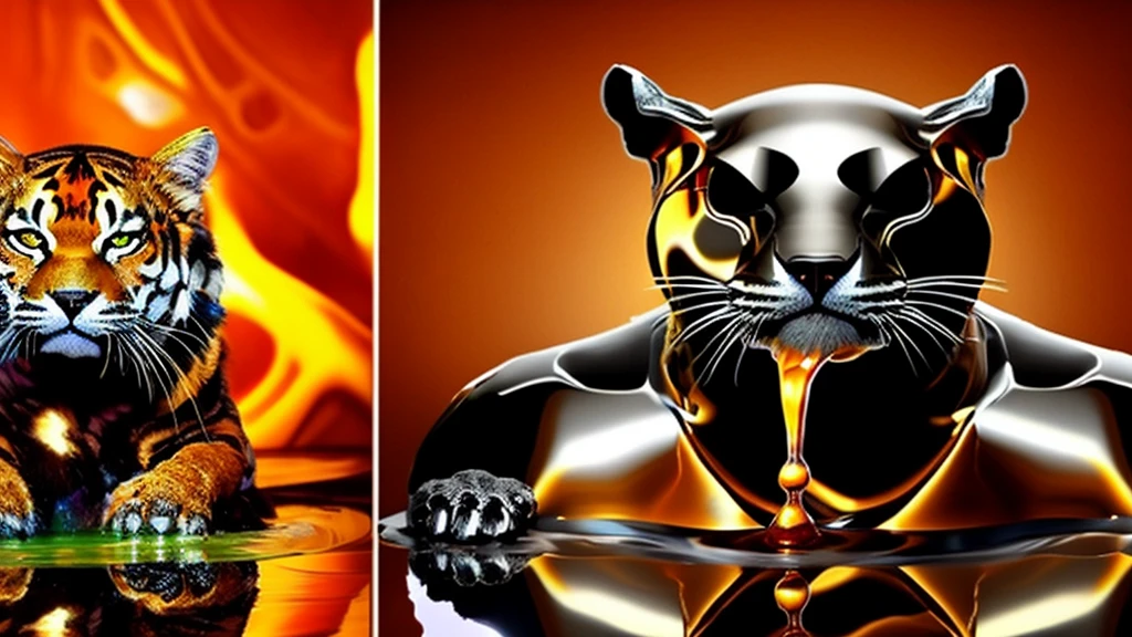 Liquid metal animals、Melting