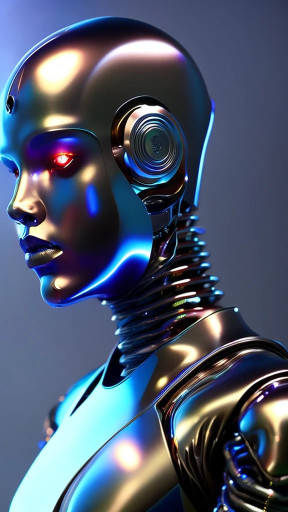 a surreal liquid metal humanoid, highly detailed metal textures, gleaming chrome finish, futuristic cyborg, biomechanical hybrid, flowing liquid metal limbs and body, digital art, cinematic lighting, moody atmosphere, dramatic poses, dynamic composition, photorealistic, 8k, hyper detailed