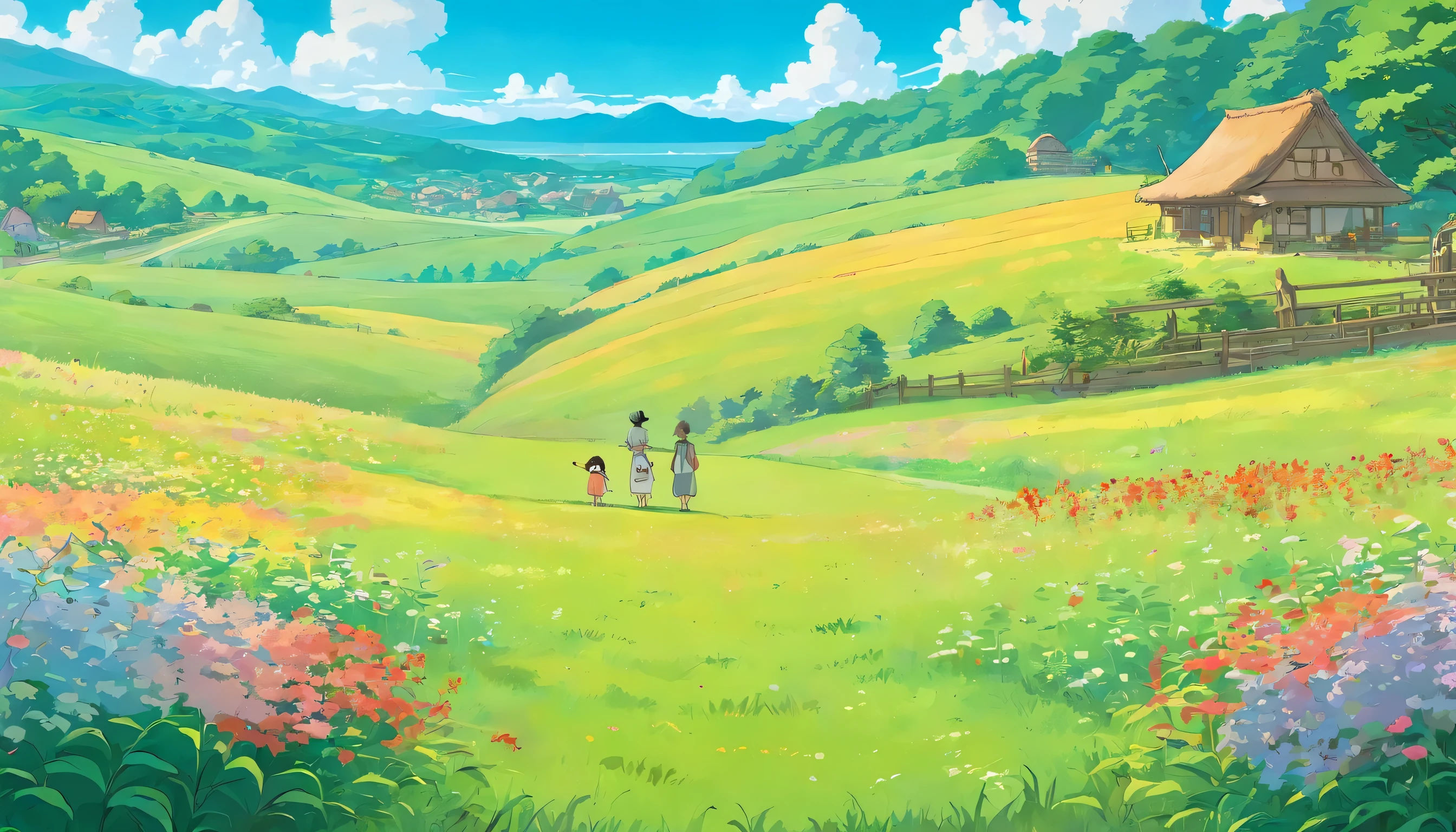 in the farm meadow