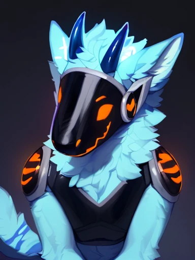 , ((( (( ),(( yellow and orange fur for body protogen with(( light blue fur only for the head and horns on head)) with a black chest plate and silver legs and a stripped tail and the stripes are orange ) , looking at viewer ))) , big chest , day, , sensual, detailed, uploaded to e621, beautiful and detailed portrait of an anthropomorphic , (((male))) uploaded to e621, zaush, foxovh, movie lighting, thicc, alone, detailed, 8k res, hires, detailed eyes, good anatomy, good perspective, towards viewer, by bebebebebe, by sicklyhypnos, by gerkk, by orf, nice hands, perfect hands, happy, romantic, ray tracing lighting, rtx on, By Bebebebebe, by SpiritD, by KOBITOWANI, b est quality, masterpiece, perfect anatomy, detailed picture)), 1femboy,