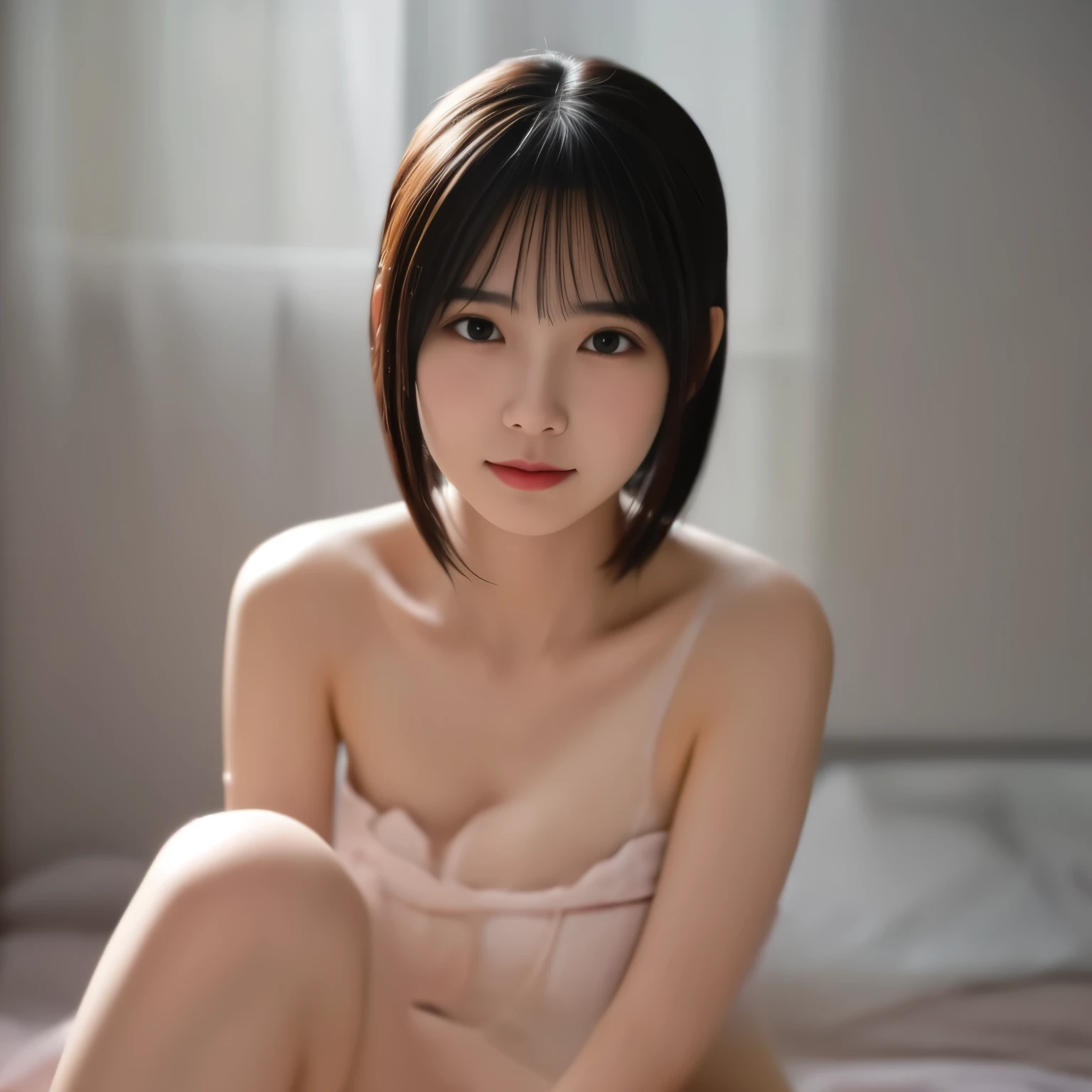 Soapland、Awahime、１８Beautiful girl、Covered in semen、Completely naked、Full Body Focus、Full body、Love Hotel、masterpiece,best quality:1.4),(8k,raw photo,photo realistic:1.2),shiny skin,detailed skin,detailed face,detailed eyes,1girl,Japanese idol,beautiful face,naked