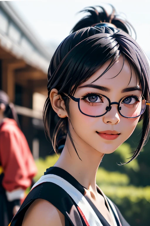 Sports competitionsの日、Sports competitions、gallery、Students cheering、女子100 m競走、((highest quality:1.4、8k、32k、Hmph:1.3))、(An unparalleled masterpiece)、((RAW Photos、realism:1.6))、Japanese Girls、Outdoor,playground,Schoolyard,Schoolyard,(physical education:1.3),(Per class:1.3)Girl smiling at the camera、Dynamic pose、(Sports competitionsの日、100 m走、running)、Dynamic Angle、School gym clothes、Bloomers、(Huge breasts:0.5、thin abdomen、The lower body is thin)、Ulzzang-6500-v1.1、Teenage Girls、Highly detailed face、Fine grain、Round face、Baby Face、Detailed Iris、double eyelid、(((Glasses、Long black hair、High up ponytail)))、Photon Mapping、Detailed skin texture、100 m,From head to toe:1.5,