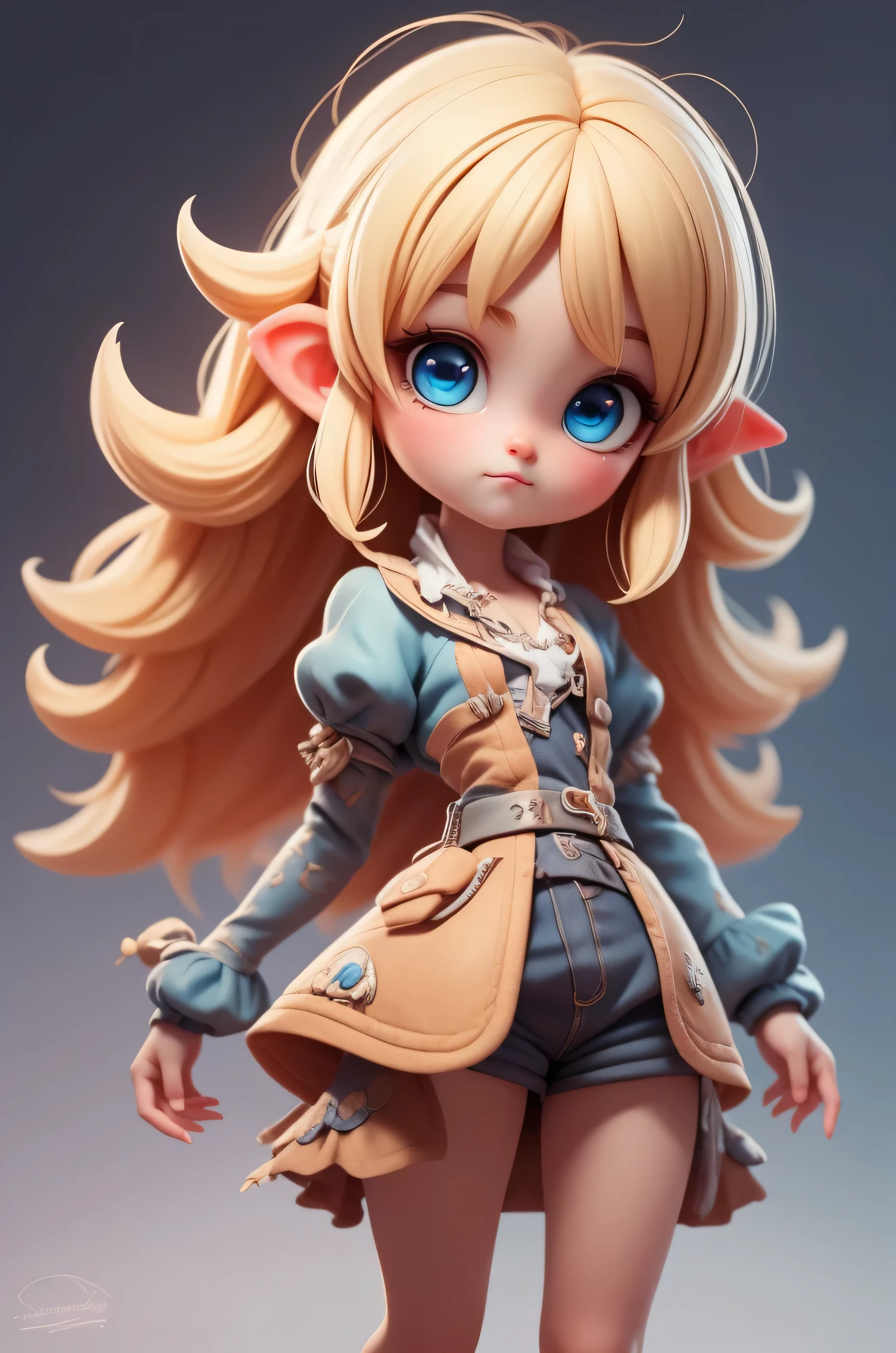 (Best quality at best,4K,8K,A high resolution,tmasterpiece:1.2),ultra - detailed,Cute Art,adorable digital art,angelicales,blond hair blue eyes,The eyes are bright,wings,