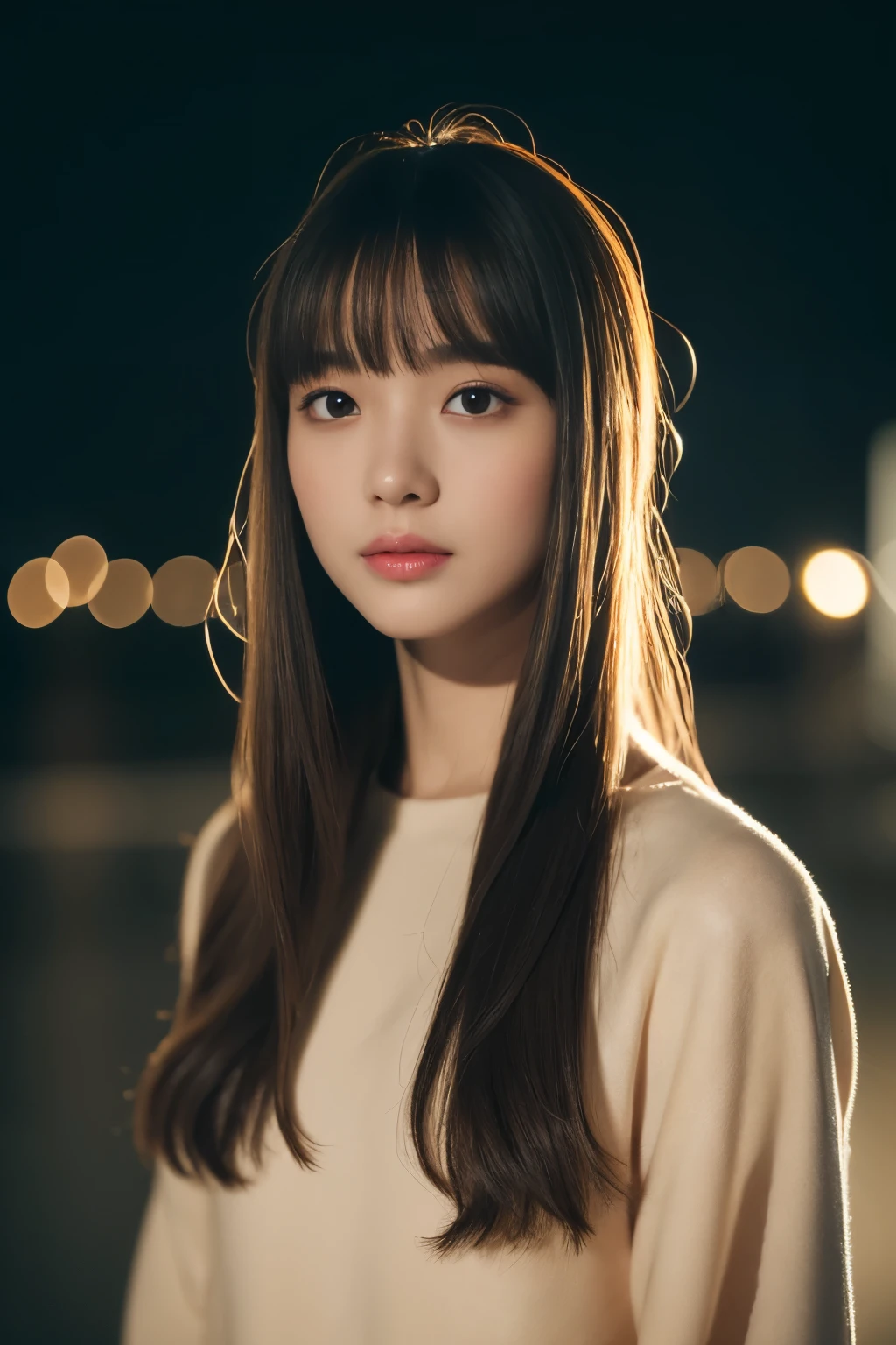 (((masterpiece))), top-quality, winning artwork, ultra-detailliert, Extremely detailed, Detailed background, (A very beautiful woman standing on the corner of the city at night), japanes, 20yr old, Nogizaka Idol, Photo collection of transcendent beautiful girls, poems, Detailed face, Solo, (Full body:1.3), break
longhair, Bangs, (Young Face), tall, (Perfect body:1.1), beautiful and long legs, Open plateau, Fantastic illumination glow, Suitable for winter,
in 8K, Wallpaper, amazing, finely detail, Highly detailed ticker Unity 8k wallpaper, Ultra-detailed, 超A high resolution, Extremely detailed, pureerosface_v1, extremely detailed eye and face, Beautiful detailed eyes, highlydetailed skin, No makeup, (Natural Skin),