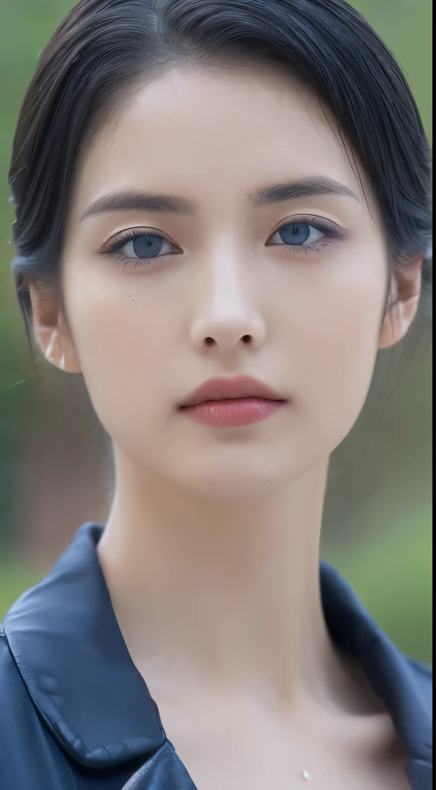 ((of the highest quality, 8K, masutepiece: 1.3)), Sharp Focus: 1.2, Beautiful woman with perfect body: 1.4, slender abdomen: 1.2, ((Layered hairstyle, Big breasts: 1.2)), (No bra) (Small beautiful hard (Thin, damp buttons up to shirt length,: 1.1), (White shirt wet in the rain), (Rain, Distance: 1.2), Wet body: 1.1, Very delicate face and skin texture, Detailed eyes, Double eyelids, Tanned skin, Sexy, asa, Real Skin, Real eyebrows, Blue eyeball. ((of the highest quality, 8K, masutepiece: 1.3)), Sharp Focus: 1.2, Beautiful woman with perfect body: 1.4, slender abdomen: 1.2, ((Layered hairstyle, Big breasts: 1.2)), (No bra) (Small beautiful hard (Thin, damp buttons up to shirt length,: 1.1), (White shirt wet in the rain), (Rain, Distance: 1.2), Wet body: 1.1, Very delicate face and skin texture, Detailed eyes, Double eyelids, Tanned skin, Sexy, asa, Real Skin, Real eyebrows, Blue eyeball.Large bust coordination、Wet in the rain、The jacket is transparent