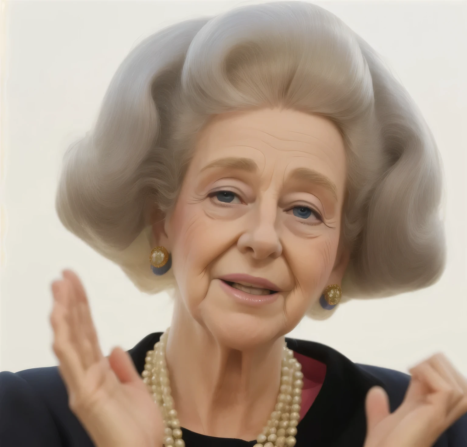 Mujer , Queen of Belgium Fabiola, he is 97 years old 