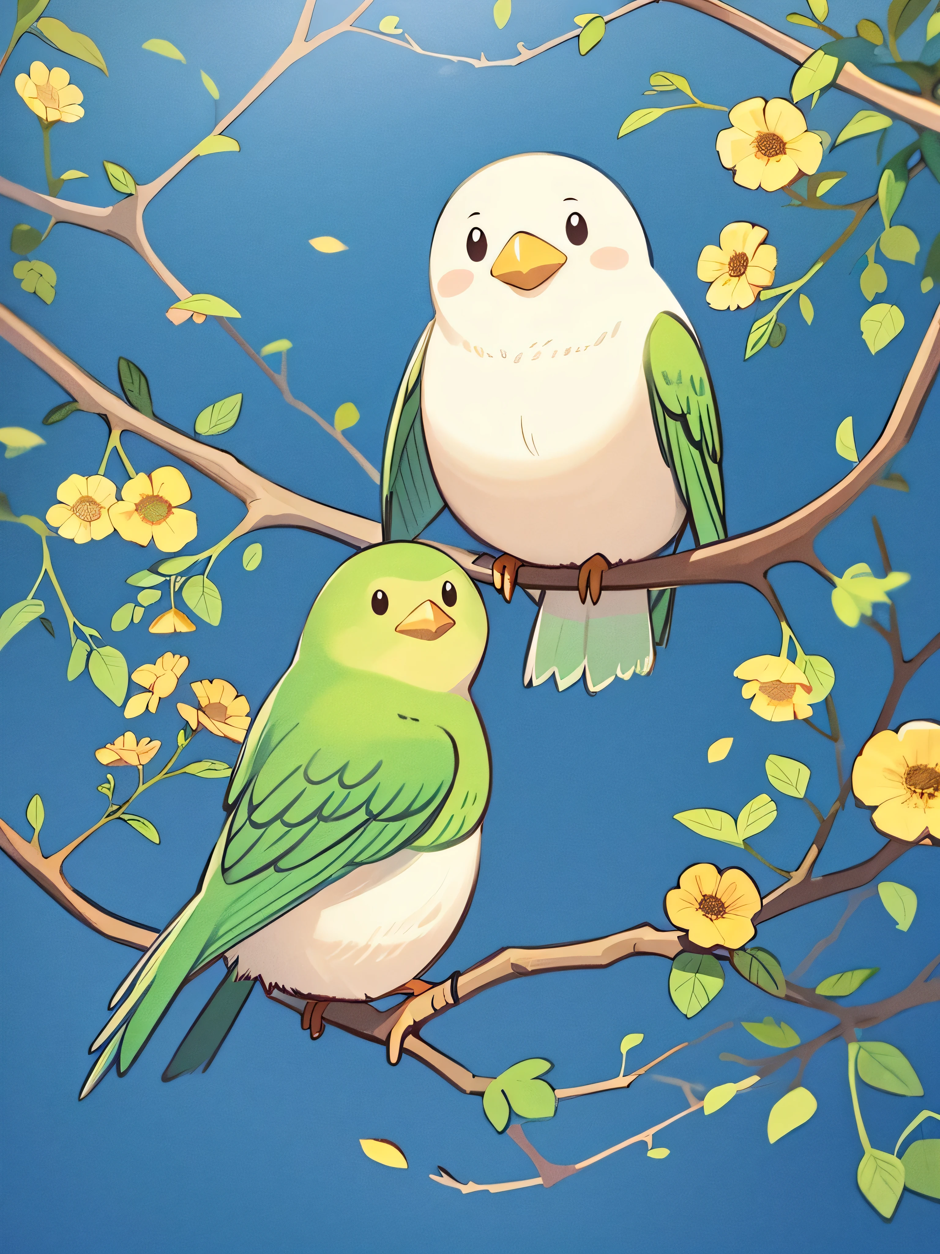 Happy bird illustration