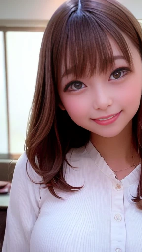 最high quality、masterpiece、high quality、Anatomically correct、Textured skin、Very detailed、High resolution、Attention to detail、Hmph、8k、Realistic、Raw photo、Photorealistic、Large file size、Glowing Skin、(Nogizaka girl)、Realistic body、White skin、、Slender、Perfect figure、Brown haired、Wavy long hair、Bans、A vivid face、美しくAttention to detail目、Beautiful big eyes、(smile:1.5)、Laughter、Sculptural installation、Sexy pose、dress、Waters、(オフショルダーdress)、Accent lighting、Luxury、Cinema Lighting、Raised nipples、Transparent papillae,Shot to the knee,
