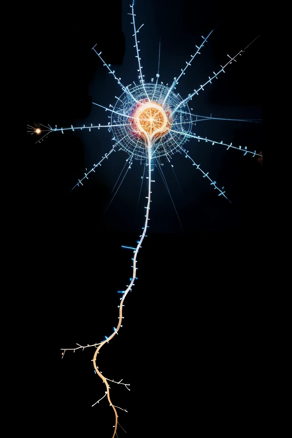 draw the parts of a neuron