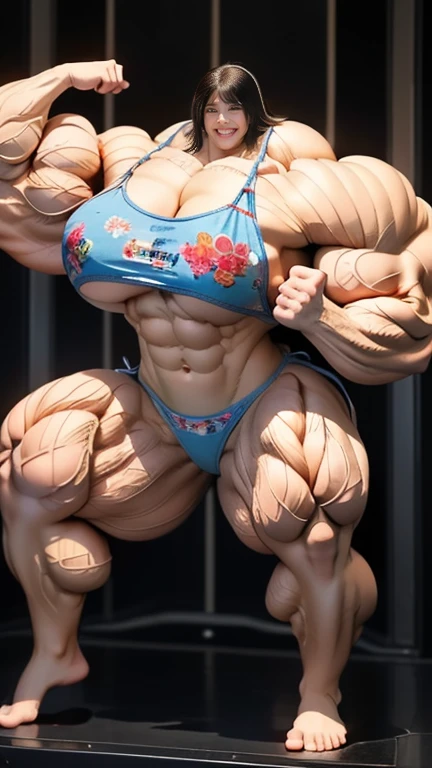 8K、Masterpiece、Highest quality、highest quality、High resolution、Very detailed、Very delicate、Very vivid、Photograph the whole body、Whitening、(((Idol face)))、Japanese Beautiful Girl、Model Body Type、Black Hair、Short Hair、smile、(((bikini:1.5)))、(((Training Room)))、tall、(((Very huge body:1.5)))、((((An unfathomably huge body)))、(Huge breasts:1.5)、(Huge Ass)、Long legs、(((Very large enlarged muscles:1.3)))、(((Very muscular:1.3)))、(((Female Bodybuilder:1.5)))、(((Very developed pectoral muscles:1.4)))、(((immeasurably large muscles:1.4)))、(((Unrealistic and insanely grown super huge muscles:1.4)))、(((Enlarged muscles:1.4)))、(((Well-defined muscles:1.4)))、(((Incredibly large pectoral muscles:1.4)))、(((Huge muscular giant:1.4)))、(((Gigantic:1.4)))、(((Super-enormity:1.4)))、(((Evolving Muscles:1.4)))、(((The evolution of giant muscles:1.4)))、(((Muscle Growth:1.6)))