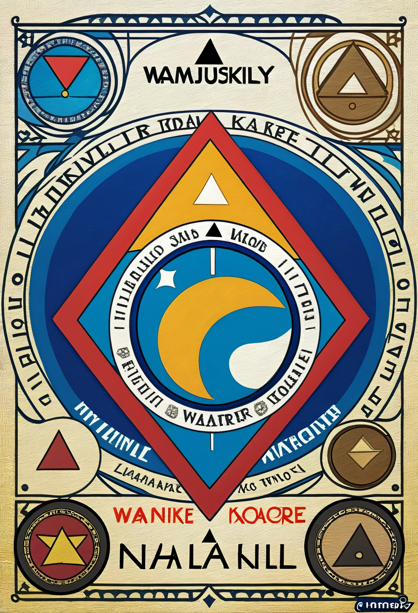 top quality, stamp Design, kaleidoscope, Geometric pattern, best quality, poster, rzminjourney, vector-art, High-quality illustrations by Victo Ngai, masterpiece(kemono, furry anthro)logo mark, triangle,
