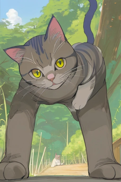 Como se veria un gato tipo anime