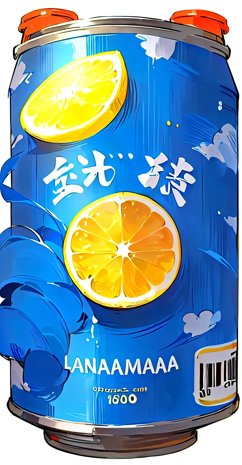 Close-up of a soda can with lemon, hasanabi, Beasts, With Japanese text, by Oze Kanaoka, Created with Illustrator, by Hanbei Yoshida, by Tsubasa Nakai, gojo satoru, inspired by Yokoyama Taikan, by Shinoda Toko
