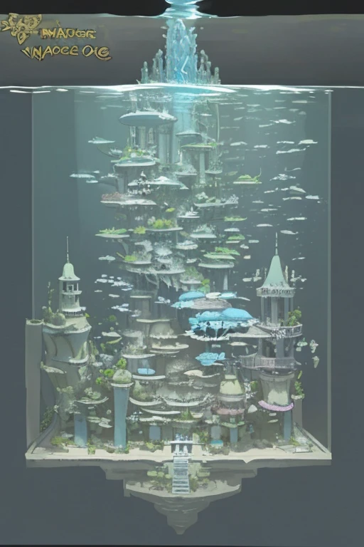 Aquatic imperial city at the bottom of the sea