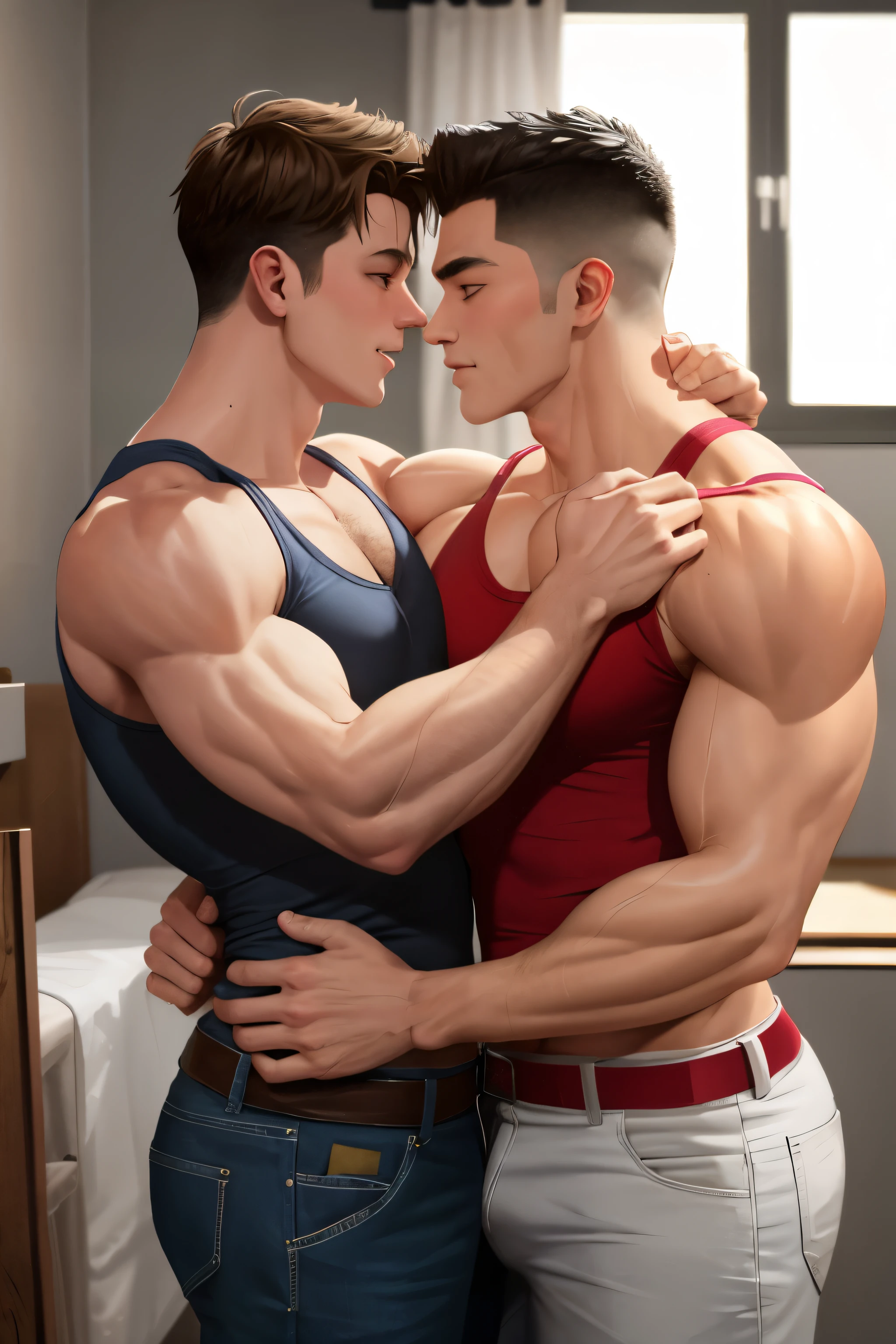 Gay muscle fucking his boyfriend