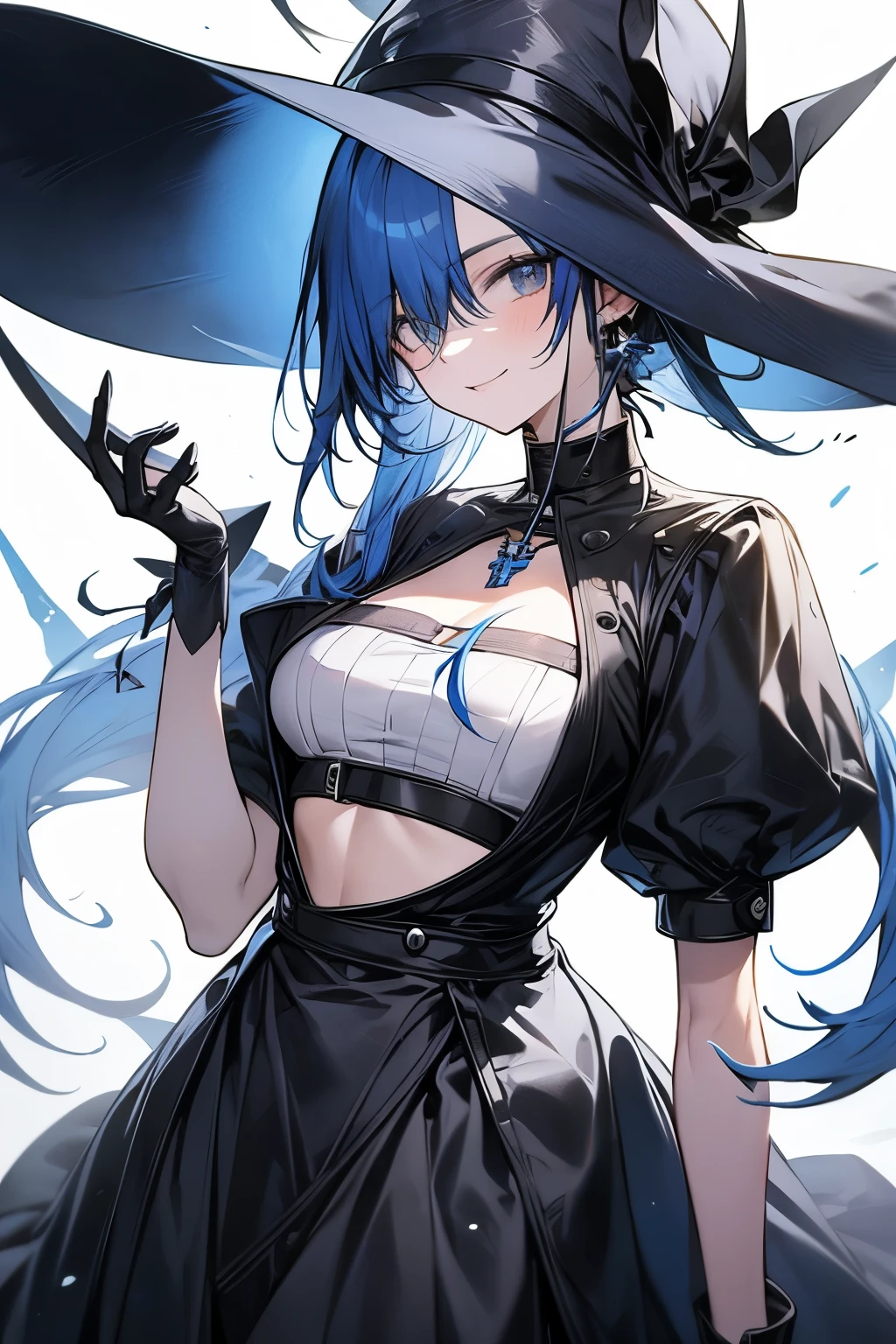 Blue Hair. knight, Sickle, Three-cornered hat