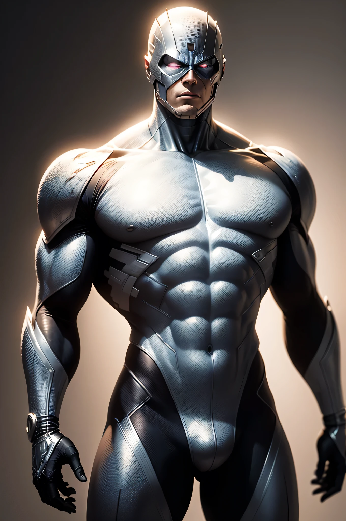 masterpiece, ultra detailed, high resolution, best quality, image of the silver surfer, standing upto the Galactus