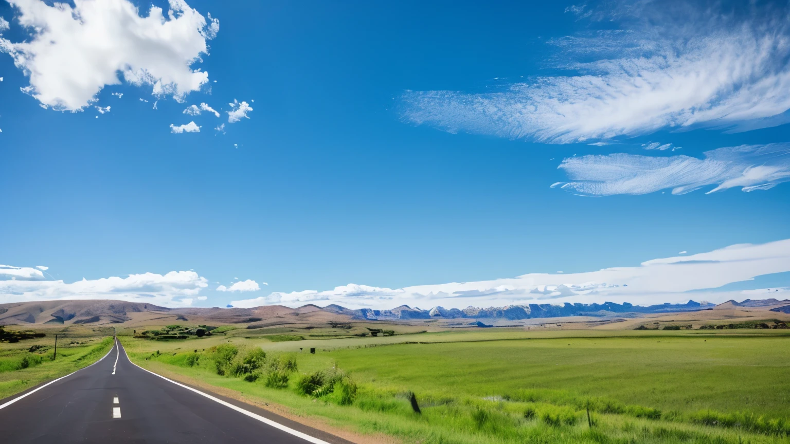 America　　blue sky　　Expansive countryside　Ranch　Country Road　Let&#39;s go home