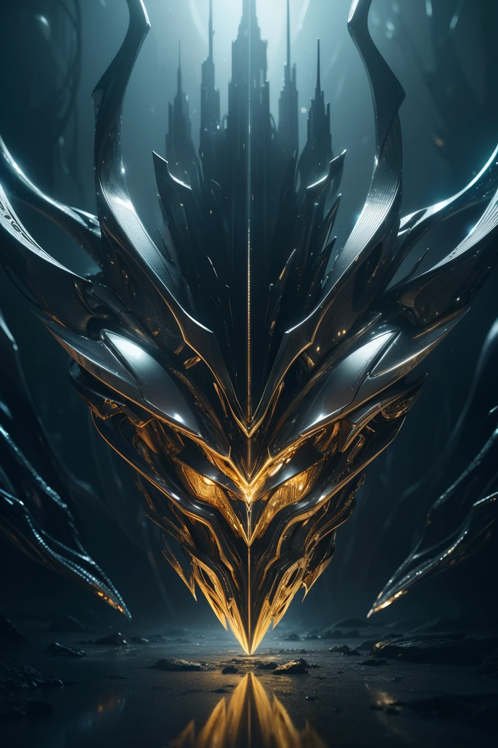 a stunning liquid metal fantasy art, highly detailed 8k, hyper realistic, professional digital painting, intricate metallic robot figure, flowing mercury-like liquid metal, gleaming chrome and gold, surreal and otherworldly, dramatic lighting, moody atmosphere, cinematic composition, glowing energy effects, mesmerizing textures, futuristic cyberpunk, intricate mechanical details, seamless integration of organic and inorganic forms, breathtaking visual complexity, masterfully executed, awe-inspiring and immersive,a highly detailed and intricate liquid metal sculpture, brilliant metallic finish, gleaming chrome, dynamic abstract form, complex twisted and flowing shapes, mesmerizing reflections, dramatic lighting, photorealistic