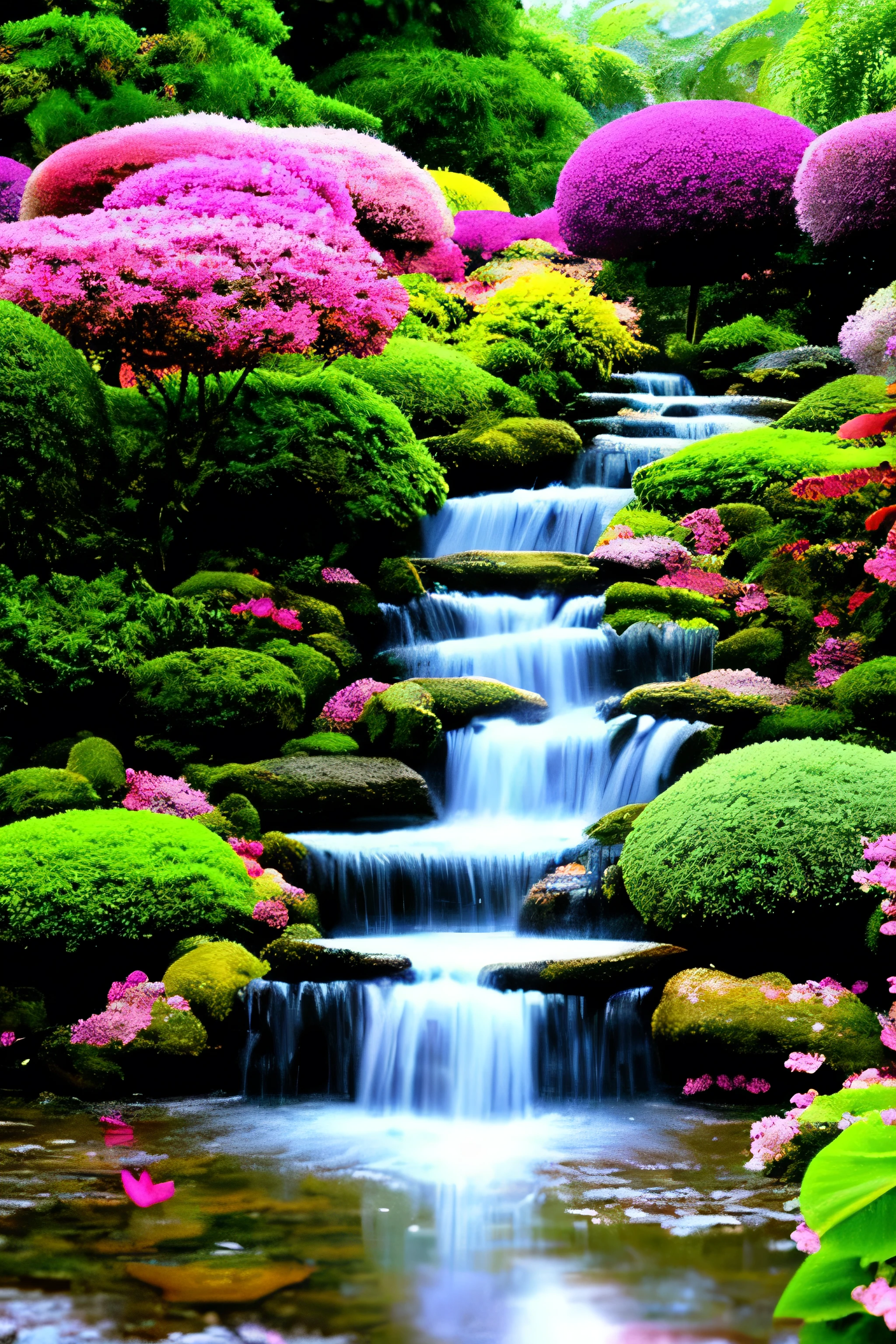 rain、rain、rain、Mystical world Zen garden Dazzling clouds Gently flowing water Colorful flowers Colorful butterflies Fresh air Symphony of nature Perfect harmony Magical beauty Enchanting melodies Heavenly harmony Calming colors Paradise Serenity of nirvana Mystical aura Dreamy environment Waterfall Angels Pure bliss Divine presence Magical aura Eternal symphony of peace and happiness ，