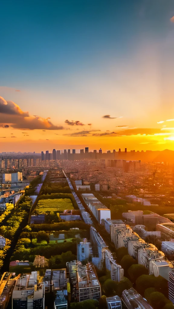 a view of a city with tall buildings and a green park, a picture by Naondo Nakamura, unsplash, sōsaku made, tokyo japan, arafed view of a field of flowers with a sunset in the background, floral sunset, warm beautiful scene, beautiful sunrise, flowers sea everywhere, sunset warm spring, beautiful sunset, magnificent background, vibrant sunrise, beautiful sunset glow, breathtaking landscape, stunning sunset, field of flowers, at sunrise in springtime, sunset glow, beautiful sunrise lighting, flower field, sunset sunrise tokyo city, tokyo city in the background, tokio, tokyo, japanese city, tokyo prefecture, new tokyo, aerial view of a city, tokyo in the background, bird's eye view of a city