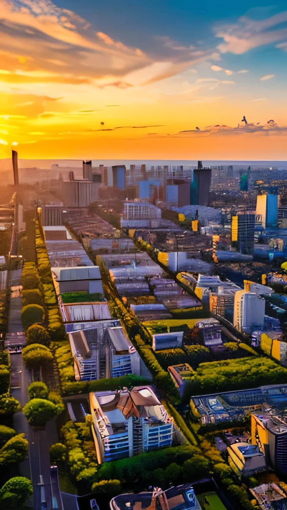 a view of a city with tall buildings and a green park, a picture by Naondo Nakamura, unsplash, sōsaku made, tokyo japan, arafed view of a field of flowers with a sunset in the background, floral sunset, warm beautiful scene, beautiful sunrise, flowers sea everywhere, sunset warm spring, beautiful sunset, magnificent background, vibrant sunrise, beautiful sunset glow, breathtaking landscape, stunning sunset, field of flowers, at sunrise in springtime, sunset glow, beautiful sunrise lighting, flower field, sunset sunrise tokyo city, tokyo city in the background, tokio, tokyo, japanese city, tokyo prefecture, new tokyo, aerial view of a city, tokyo in the background, bird's eye view of a city