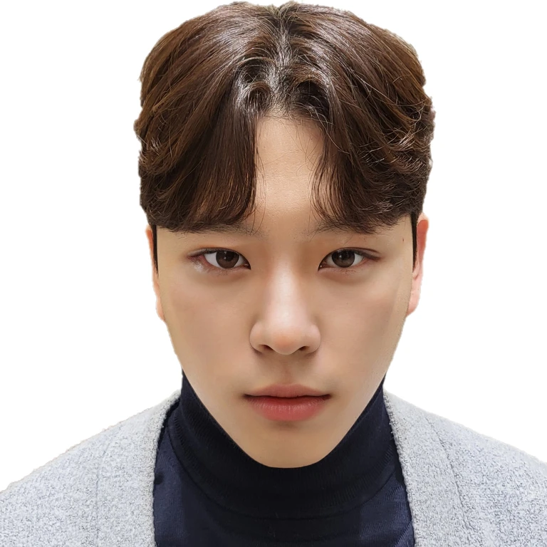 Best Quality, 8k, Masterpiece, (Portrait: 1.3), (photo realistic:1.4), (hyper realistic:1.4), Sharp Focus, looking at viewer, (smoother lighting:1.1), (increase cinematic lighting quality:0.9), realistic lighting, backlighting, light on face, ray trace, (brightening light:1.2), (Increase quality:1.4), sharp detail, (best quality real texture skin:1.4), finely detailed eyes, black_eyes, finely detailed face, 25 year old Korean man