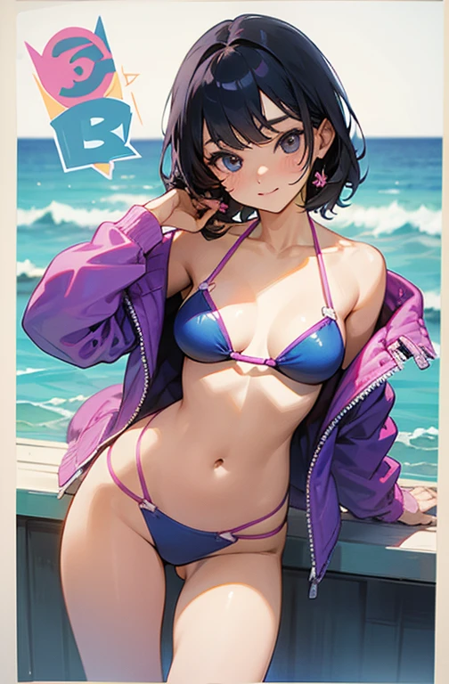Cool women、sexy、Cute Swimsuitodel、Center of chest、